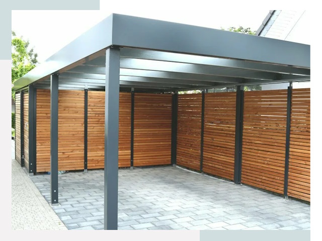 Навесы для парковки в Тюмени