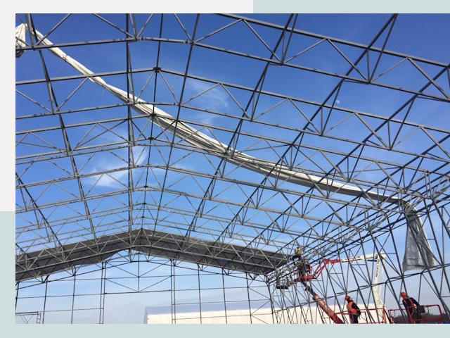 Шатровые ангары от 612 руб. в Тюмени и Тюменской области