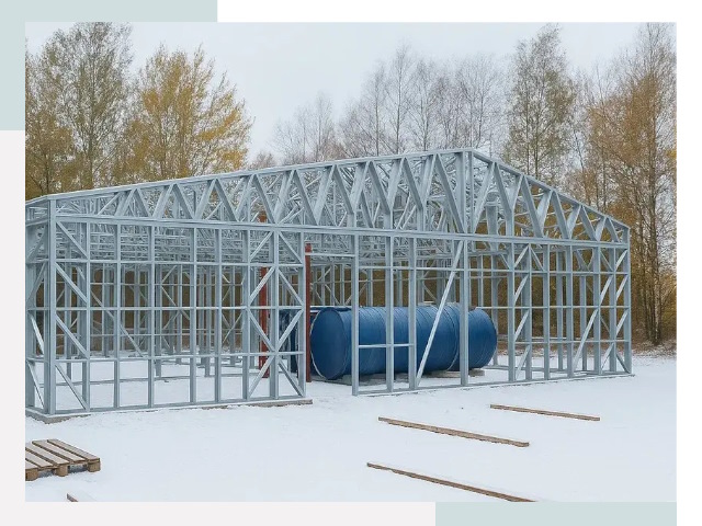 Металлические ангары в Тюмени