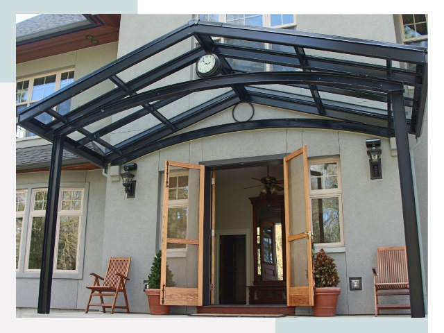 Козырьки металлические в Тюмени